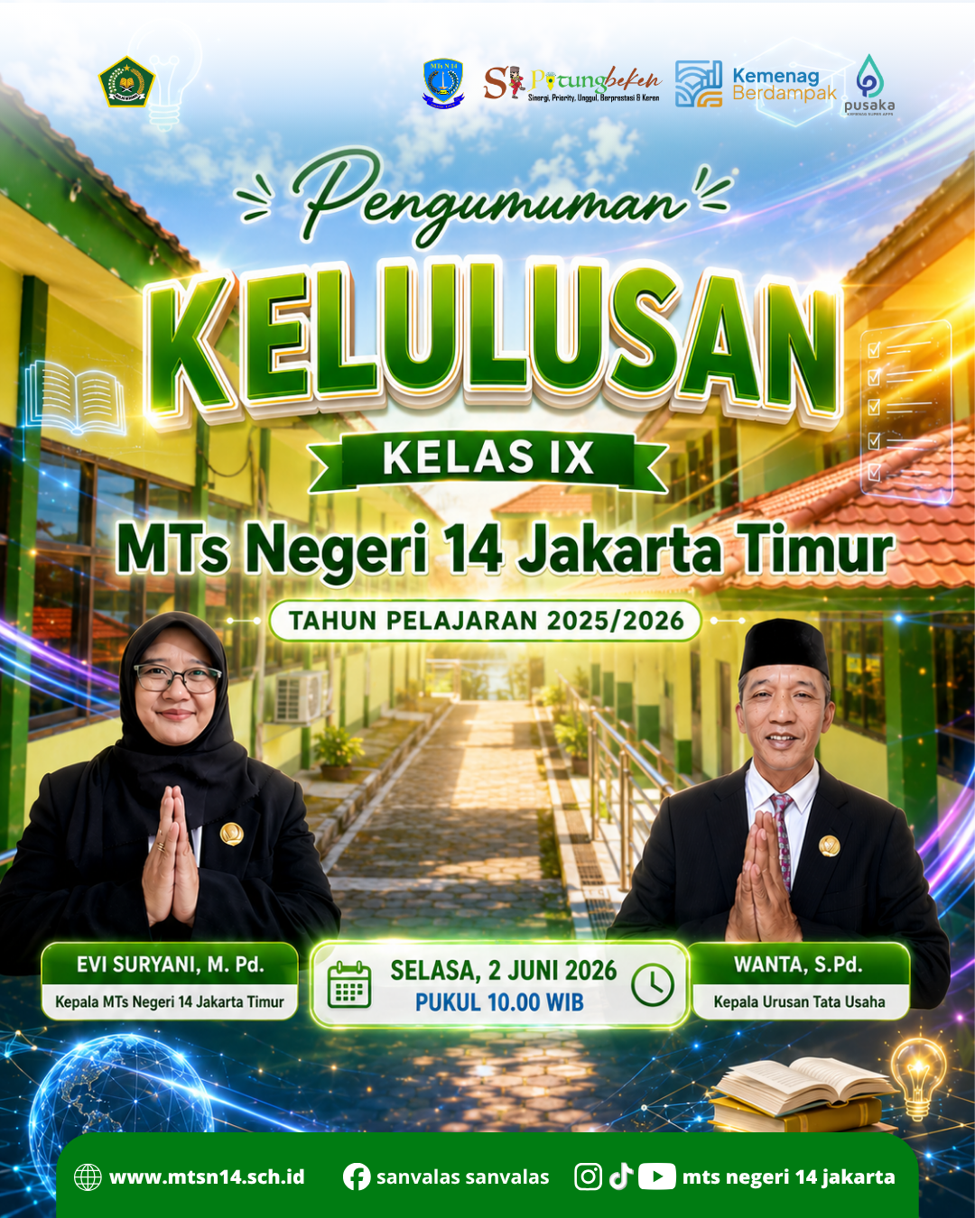 Pengumuman Kelulusan Murid Kelas IX Tahun Pelajaran 2025/2026